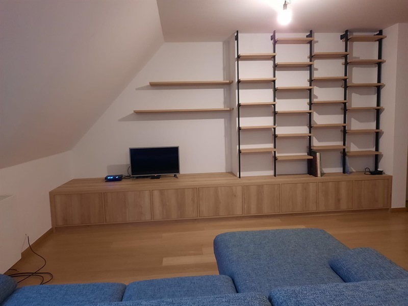 Meuble rangement et bibliothèque bois et noir à Bruxelles | Raison Home - 5