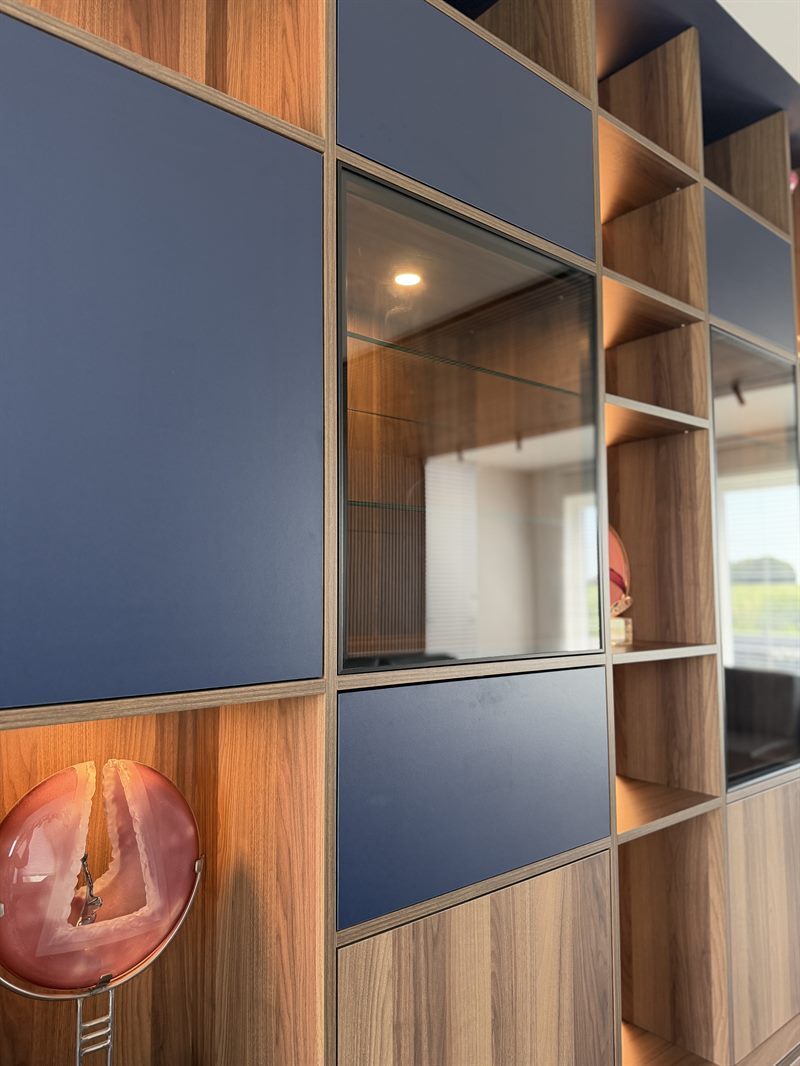 Meuble TV, vaisselier et bureau bois et bleu | Raison Home - 3