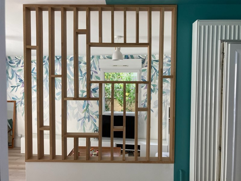 Aménagement d'entrée, sous-escalier, claustra et lave-main à Jarville-la-Malgrange | Raison Home - 1