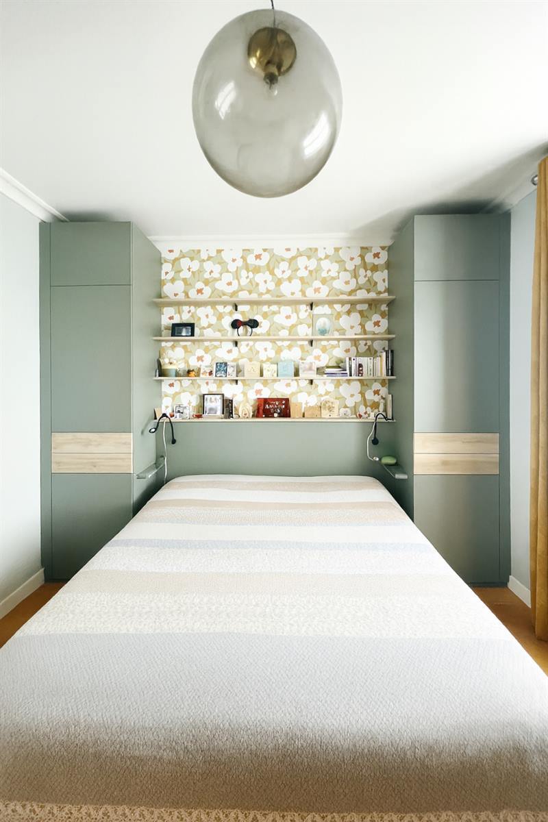 Dressing en L et tête de lit avec rangements à Bressuire | Raison Home - 1