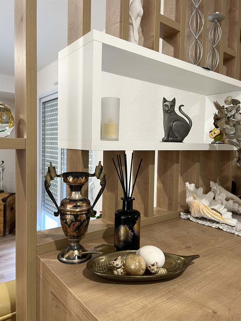 Rangements d'entrée et claustras bois et blanc à Bressuire | Raison Home - 6
