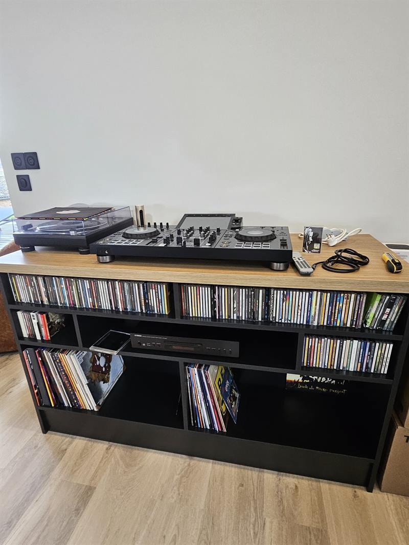 Rangements salon et meuble TV bois et noir | Raison Home - 3