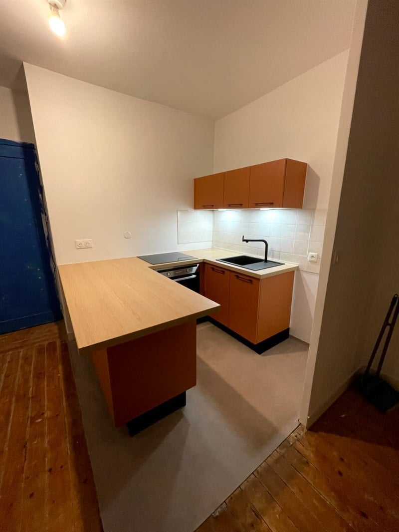 Cuisine en U de couleur orange | Raison Home - 2