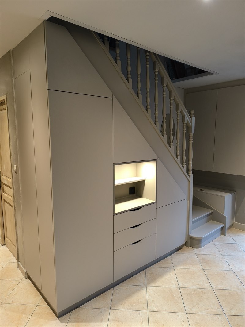 Autres pièces ouvert de style moderne beige à Crespin | Raison Home - 1