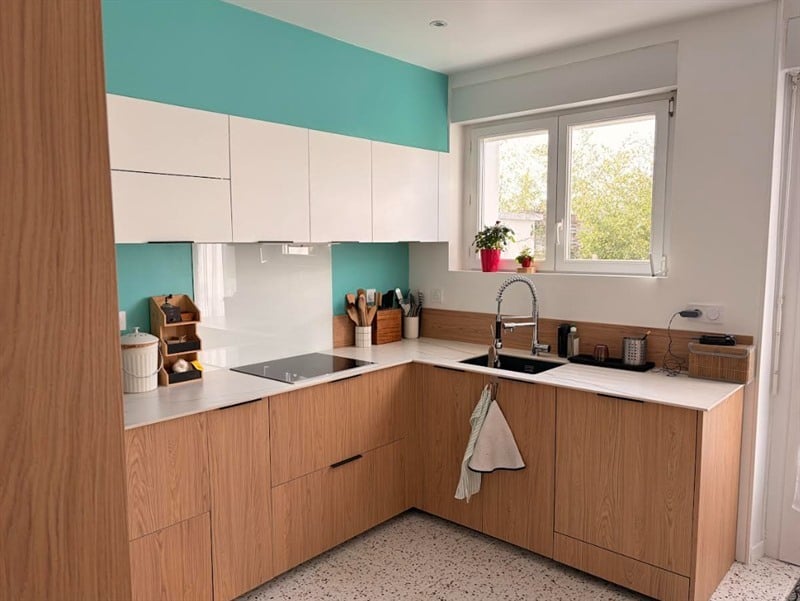 Cuisine nature bois et blanc à Niort | Raison Home - 3