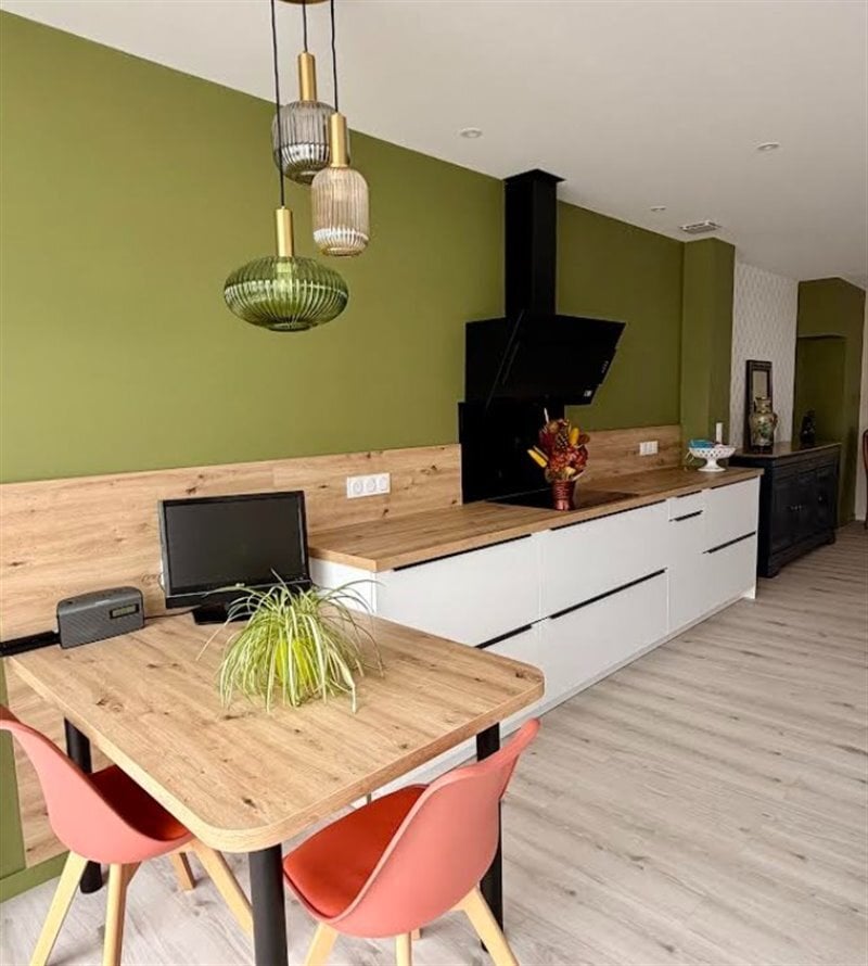 Cuisine nature bois et blanc à Niort | Raison Home - 3